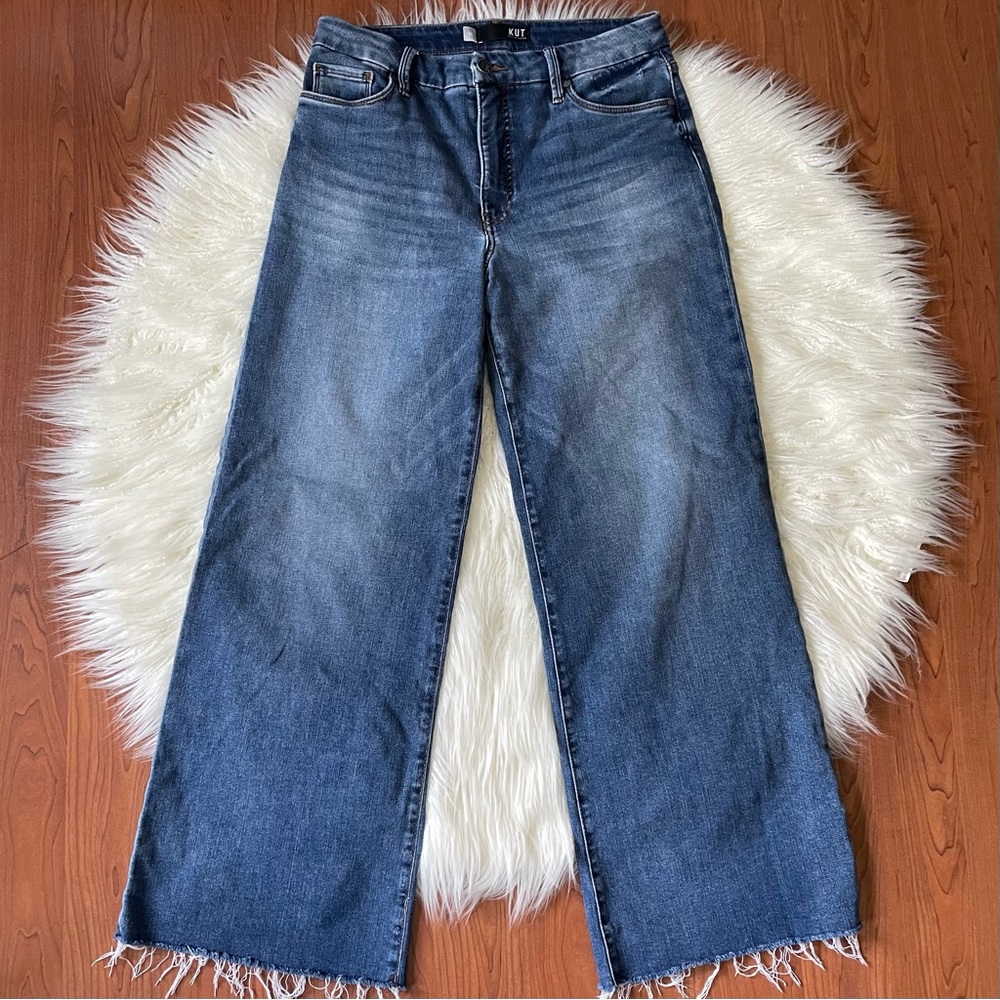 Kut from the Kloth Meg Fab Ab wide leg jeans